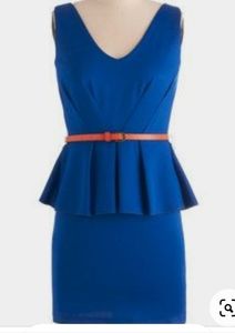 NWOT Modcloth Peplum Dress